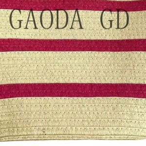 2023 Wholesale Fashion Two Tones Handbag Design Paper Braid Tote bag nga may Round Handles para sa Babaye nga Balde bag