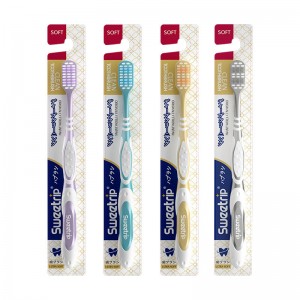 Sweetrip® Manual Toothbrush na May Spiral Soft Bristles Para Magtanggal ng Mantsa