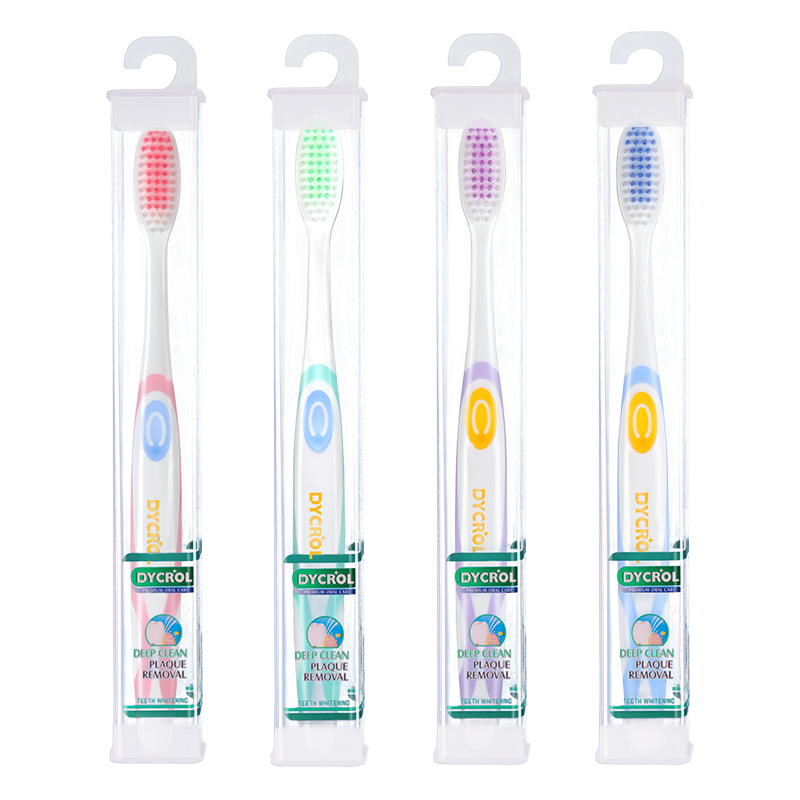 DYCROL® Individual Cleaning Soft Bristles Toothbrush With Tongue Cleaner