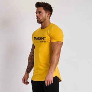 MS Custom Print T Shirts Maza Gym 96% Cotton 4% Elastane Muscle Fit Tshirts