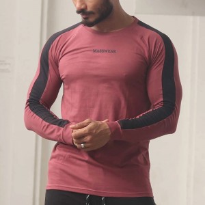 Męska sportowa koszulka treningowa z długim rękawem