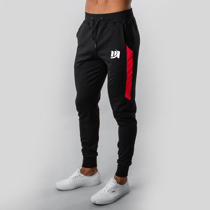 men gym cotton Stripe jogger pants Featured Image