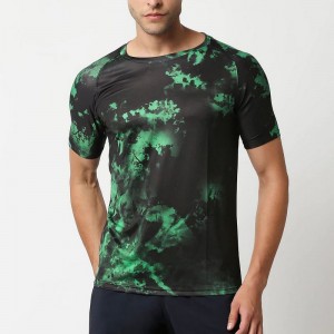 Comfort-Fit Tie DYE sport kortärmad t-shirt för män