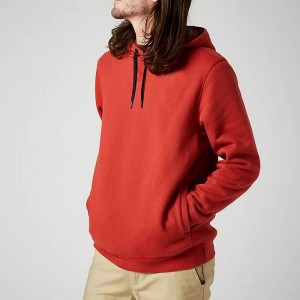 Dobro izdelan pulover French Terry sproščenega moškega kroja s kapuco