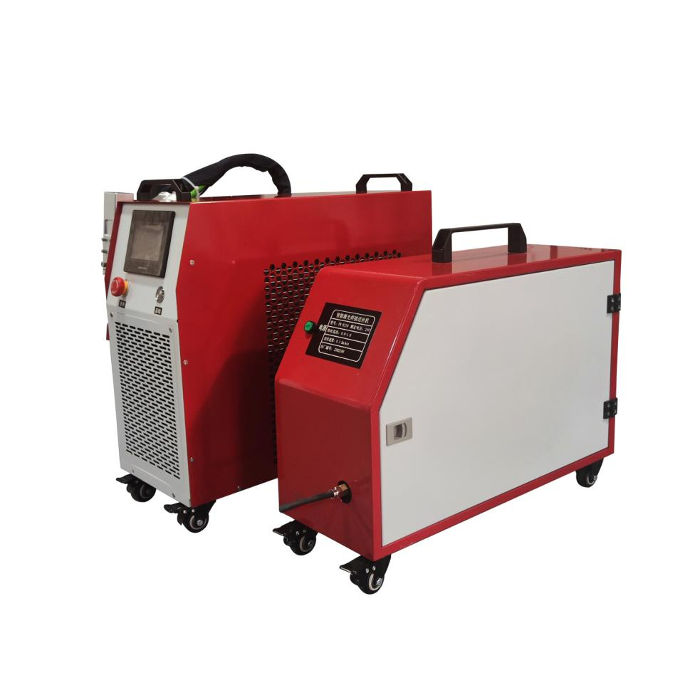 Mini macchina laser Soldador portatile con raffreddamento ad aria da 1500 W con alimentatore a filo Saldatrice portatile per metalli con laser a fibra