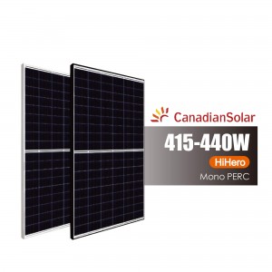 Canadian HiHero Half-Cell Mono Solar Panel – 415W, 420W, 425W, 430W, 435W, 440W