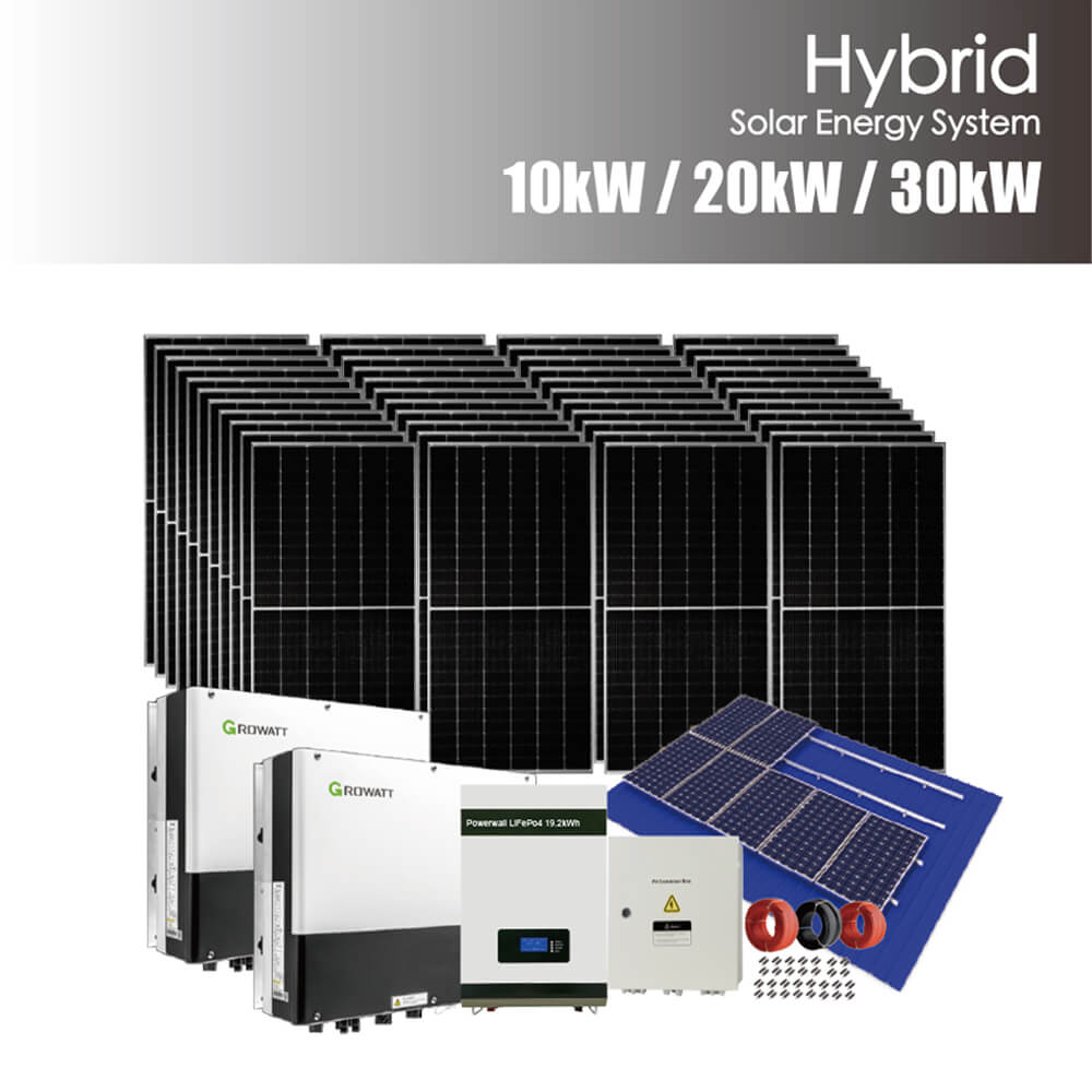 Hybrydowy system energii słonecznej – 10kW 20kW 30kW Obraz wyróżniony