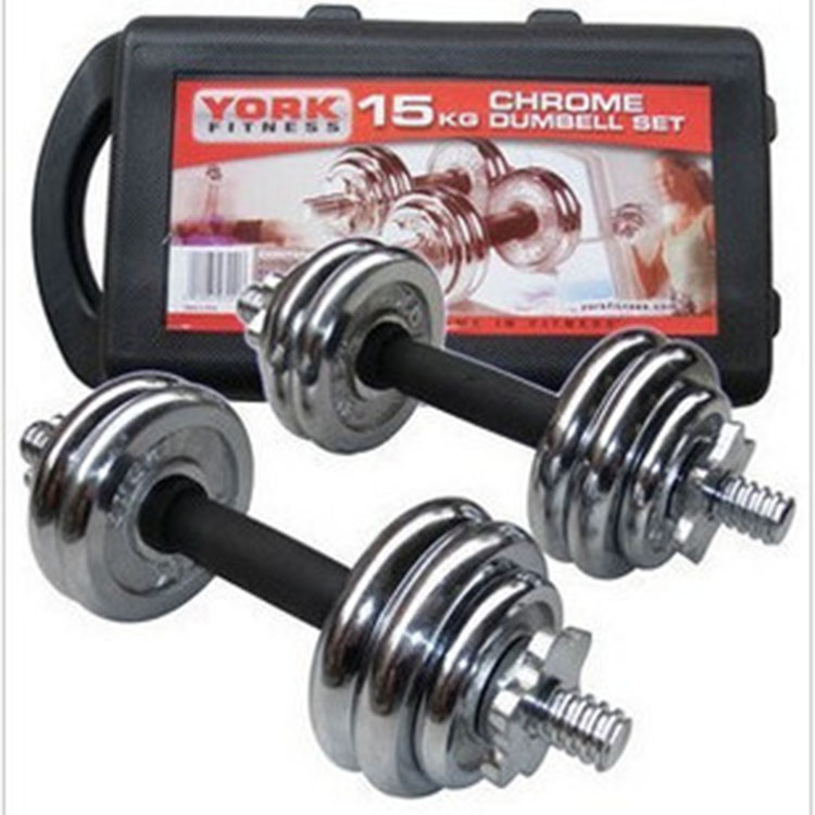 Weight lifting  combination dumbbell adjustable chrome dumbbell set