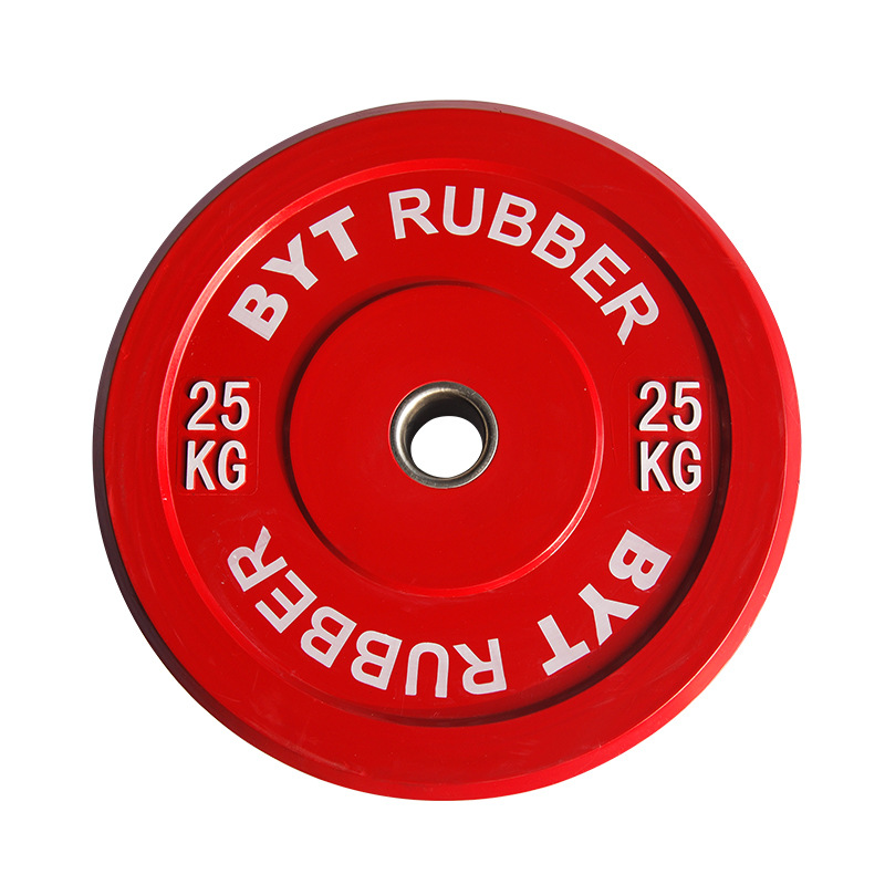 25kg Colorful Olympic Competition Rubber  Barbell gym bumper Plates