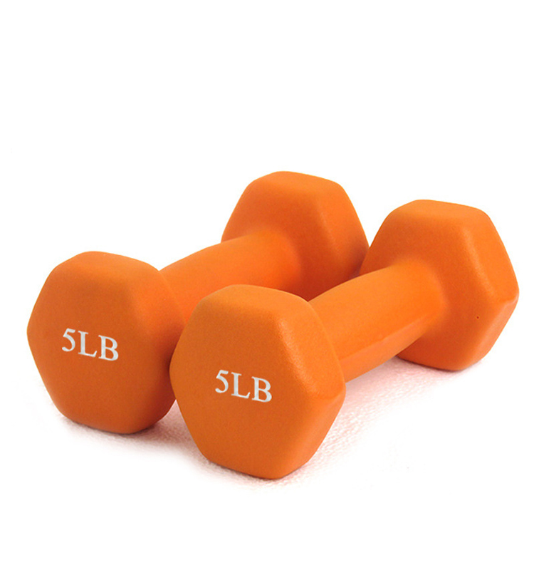 New innovative products rubber gym equipment hex dumbells dumbbell set