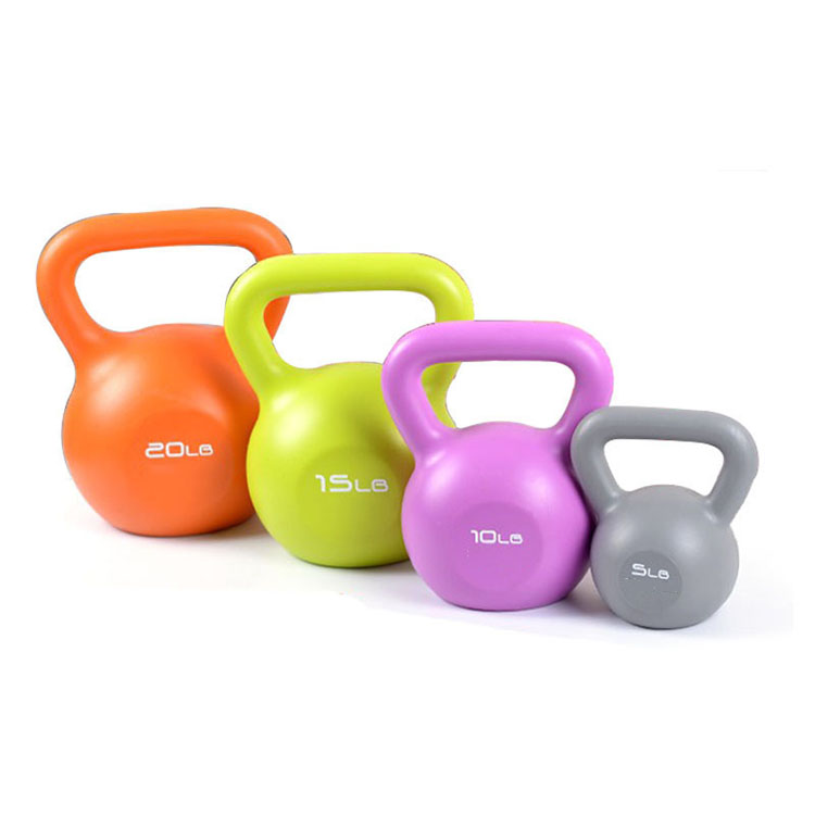 Colorful PP kettlebell  Portable solid iron   kettlebells with cheap price.