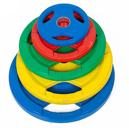 High quality  cast iron and rubber coated various colors barbell weight plate for sale