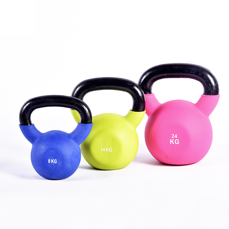 Unisex Customized Logo Colorful Kettle Bells with matte surface 20kg