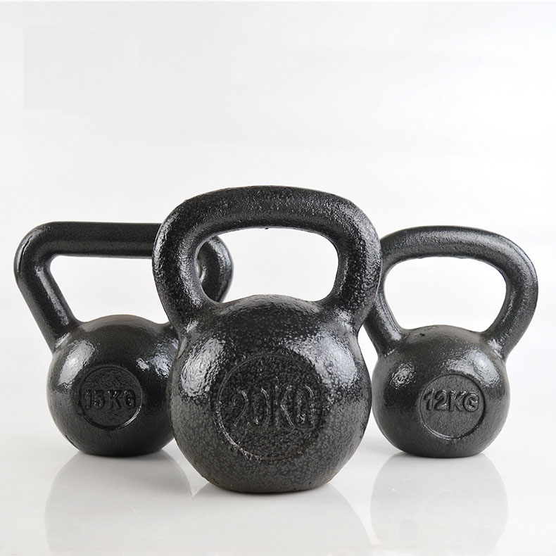 Cheap Portable Painted Solid Cast Iron  Baking pordwer coating Kettlebell