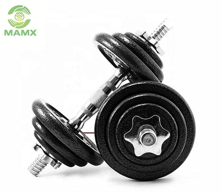 Wholesale New Price painting cast iron adjustable Rubber Hex Dumbbell