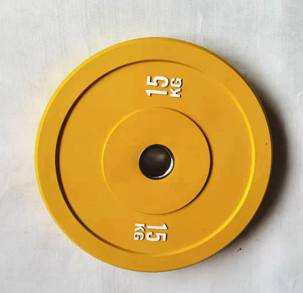 15kg Colorful Olympic Competition Rubber Barbell gym bumper Plates