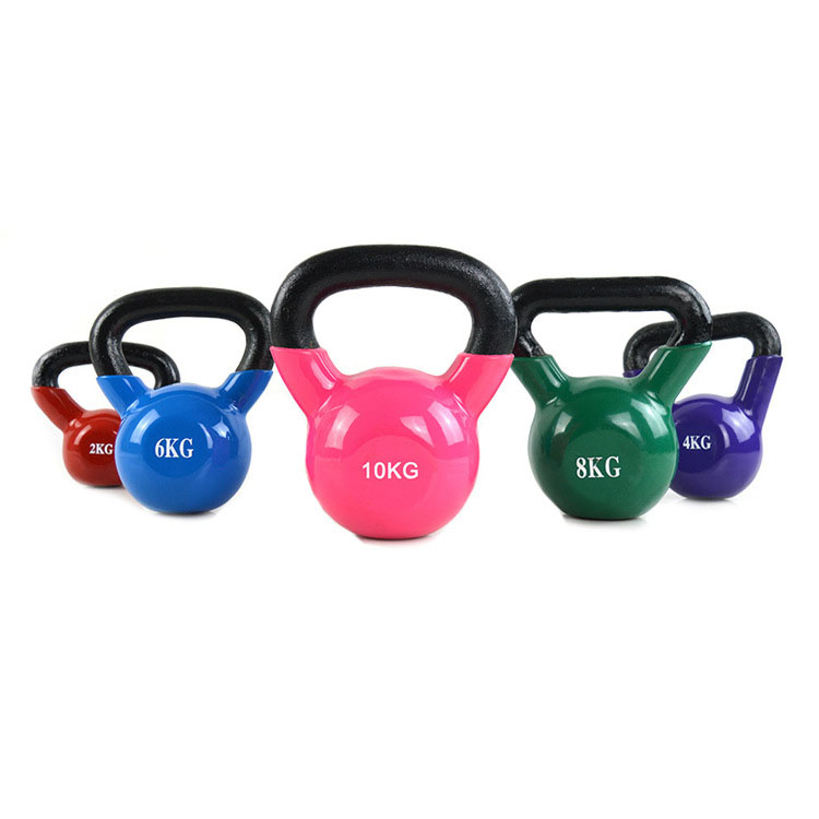 Gym Bodybuilding  Weight Training  neoprene coated  Cast Iron kettle bell