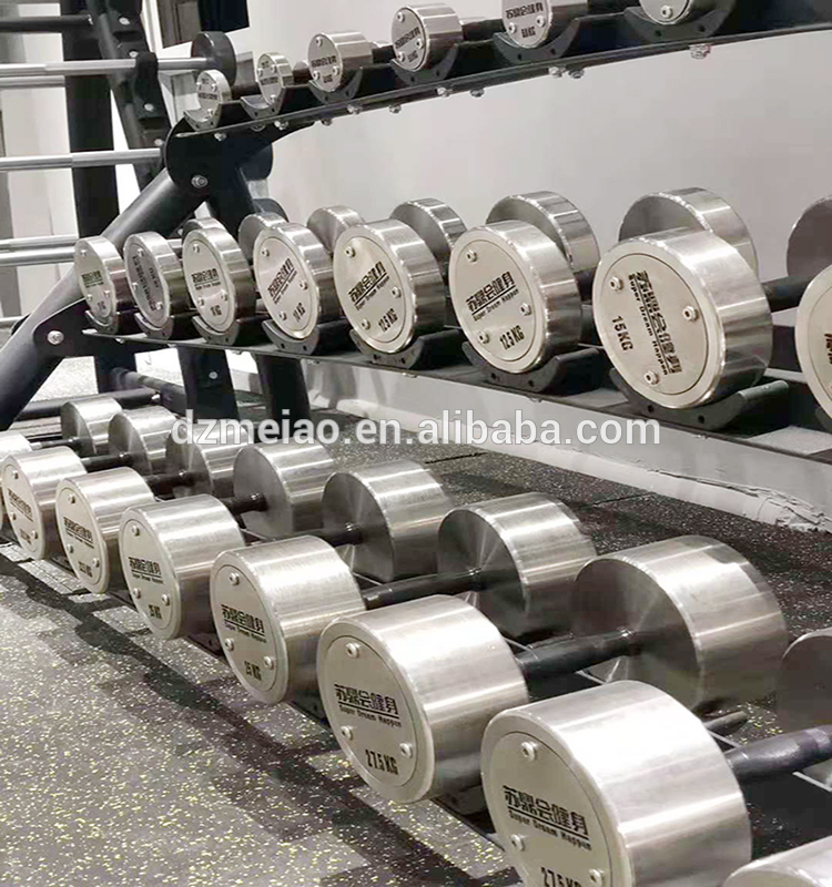 New innovative products durable electroplated steel chrome dumbbell