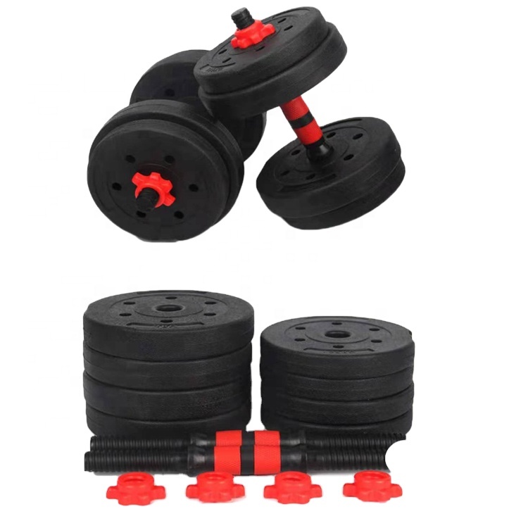 Weightlifting Cheap Price Equipment Adjustable Rubber coated Dumbbells
