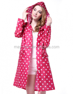 Factory Cheap Hot Rain Coat Waterproof For Women - Fashion full printing women raincoat waterproof windproof for ladies – Mayrain