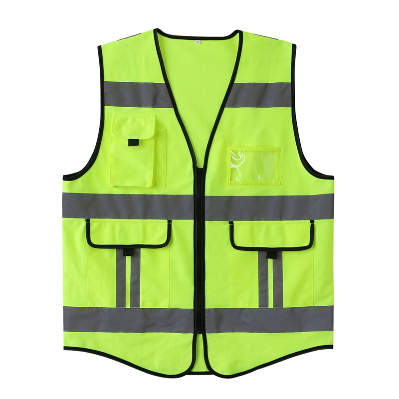 Seaparo sa Tloaelo sa Sepolesa sa Polyester Reflective Traffic Safety Vest