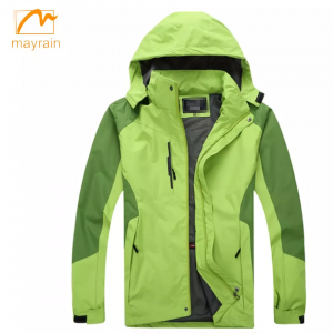 Factory making Long Rain Coat Mens - PU fabric rain jacket with hood custom color waterproof coating raincoat rainwear – Mayrain