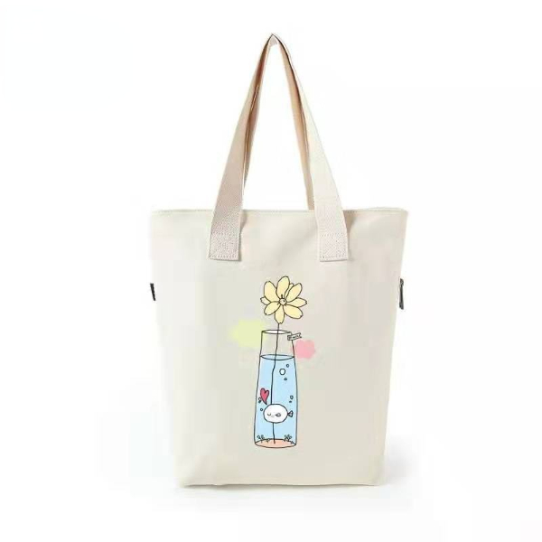 2021 Recycled custom print promotion shopping Tote cotton canvas bag