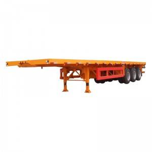 40英尺3轴平板/侧壁/围栏/卡车半挂车，用于集装箱运输
