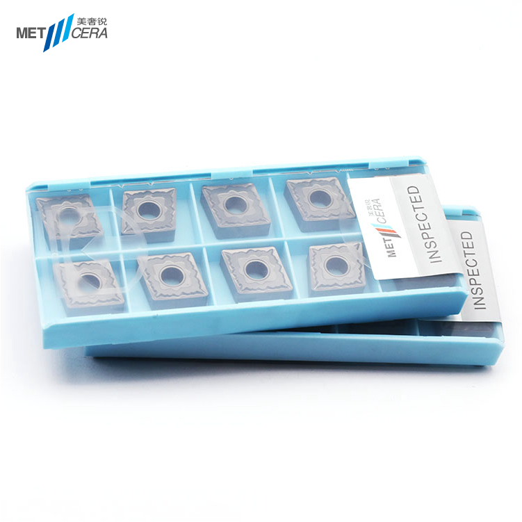 High Wear Resistance Cermet Inserts MC2010 CNMG120404-FX Low Cutting Force Sa ilalim ng HRC40