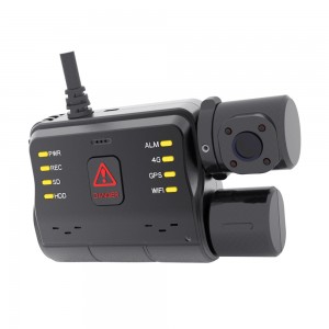 1080P 4G Lte Wifi Gps Avto DVR Kamera Dashcam Dvojna kamera 2-kanalna kamera za tovornjak Dash Cam