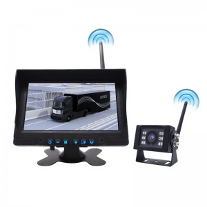 1-kanalni 7-palčni LCD-monitor FHD 1080P 2.4G brezžična vzvratna varnostna kamera sistem brezžične kamere za avtobus tovornjak