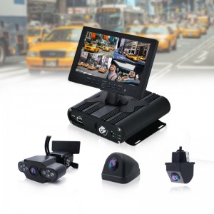 Nakts redzamība taksometru videonovērošanas kameru drošības gps mobilajā dvr monitora taksometra kameru sistēmā