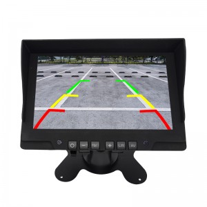 7 collu 1080P 2 kanālu AHD video ieeja digitālā TFT LCD aizmugures skata stāvvietas rezerves kravas automašīnas monitors