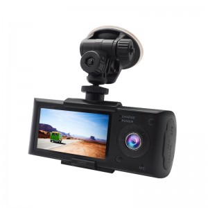 Enregistrament en bucle de vídeo 720P Dashcam Taxi Car 130 Lent de càmera gran angular GPS G-sensor Dual Dash Cam DVR