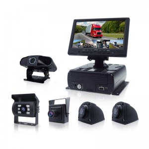 5 CH HD transporto priemonės sunkvežimio galinio vaizdo atsarginis MDVR kameros DVR sistemos rinkinys