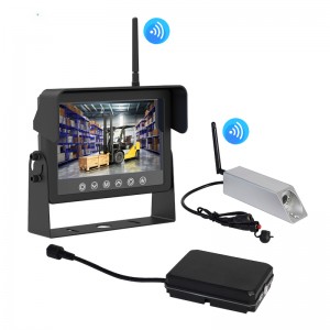Bezvadu rezerves kameras 7 collu monitors 2,4 GHz bezvadu tvēriena kravas autoiekrāvēja kameru sistēma