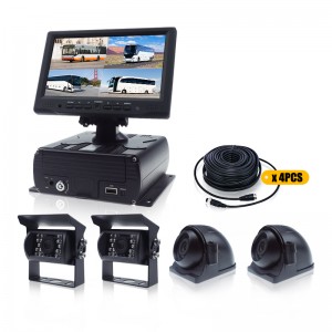7 inch Night Vision Mobile DVR Impermeabile Vista Laterale Bus Bus Truck Camera System