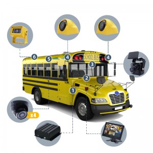 IR LED gaisma labākai drošībai skolas autobusu bērnudārza uzraudzības sistēmai