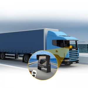 7 Inch IPS LCD 2 Channel AHD CVBS Screen Track Camera Rear HD Truck Monitor
