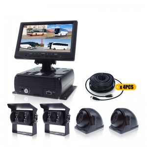 Waterproof GPS Mobile DVR Reverse Nyadangkeun Beus Treuk Car Rear View Camera Monitor System
