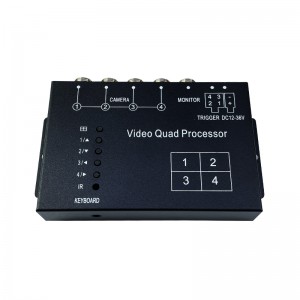 Conmutador de vídeo de 4 cámaras, procesador cuádruple de vídeo