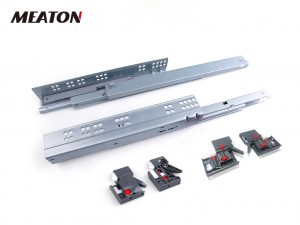 High-Quality  Best Push To Open Undermount Drawer Slides Manufacturers Suppliers –  Heavy Duty Synchronized Undermount Drawer Slides Full Extension  – Meaton