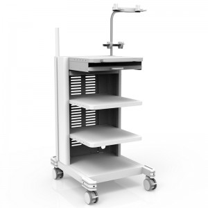Professional endoscope cart aluminium alloy tro...