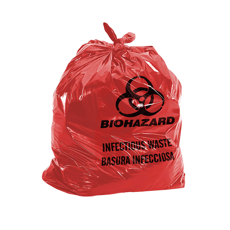 LDPE/HDPE Red Yellow Disposable Autoclave Medical Waste biohazard garbage bags Featured Image