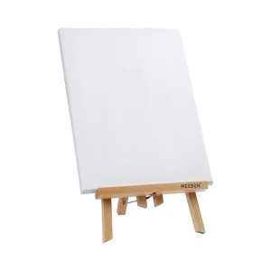 Easel with Canvas Sets, 11.8″ Tall Beechwood Tabletop Easel