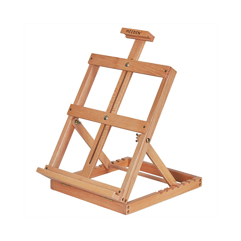 Heavy-Duty Tabletop Studio H-Frame Wooden Easel- Solid Beech Wood Featured Image