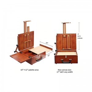 Ultimate Pochade Box,Lightweight and Portable French Easel Box with Storage