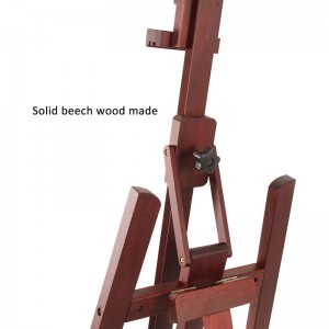 Walnut Large Painters Easel Adjustable Solid Beech Wood Artist Easel