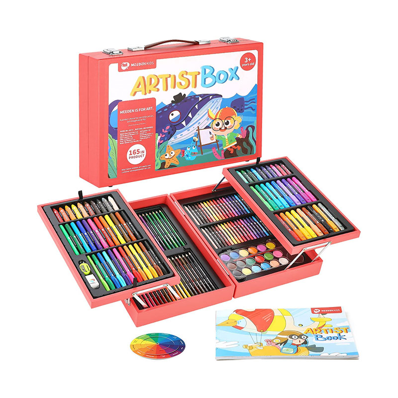 KIDS Deluxe Wooden Art Set, Drawing Painting Art Kit Teens Featured Image