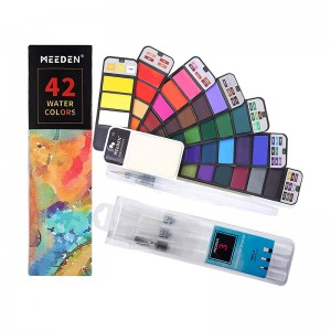 Watercolor Paint Set, Foldable Paint Set , Travel Pocket Watercolor Kit